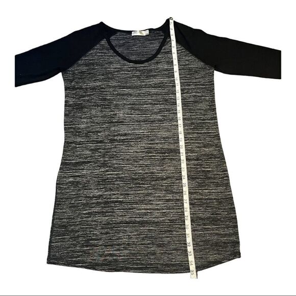 RD STYLE Long Sleeved Sweater Midi Dress Size L in Black and Gray - Picture 8 of 13